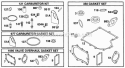 Gasket Sets Diagram and Parts List for 28A702-0102-01  Briggs and Stratton Engine